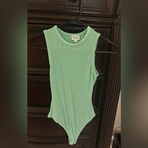 NWOT Lelis Lime Green Bodysuitt